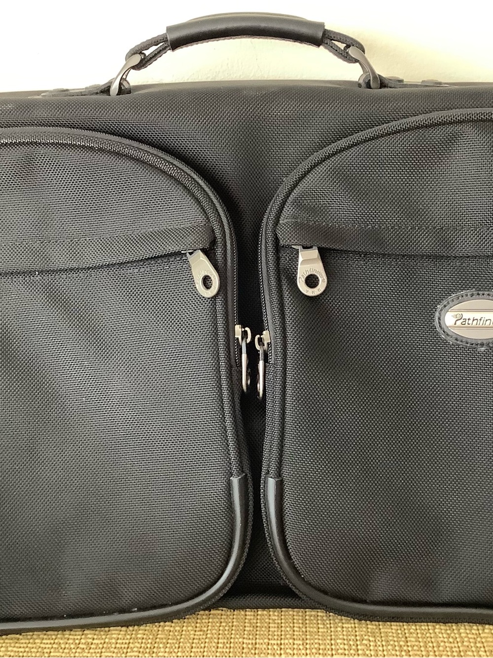 Pathfinder Black Men's Folding Garment Bag, Ballistic Nylon.